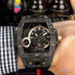 Swiss Replica Hublot Spirit Of Big Bang Tourbillon Carbon Black 42mm Automatic Watch